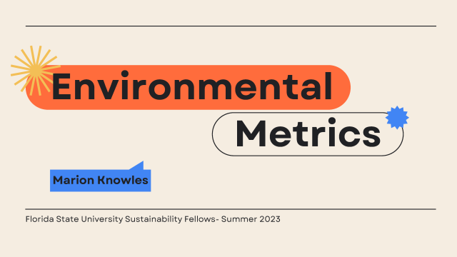 Marion Knowles Final Presentation Title Slide