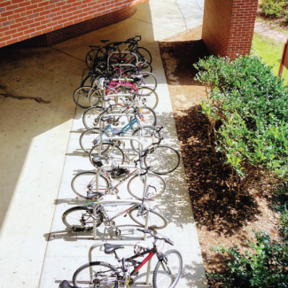 Locked Up Bikes Near Nursing School