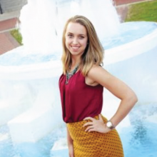 Girl in Front of Fountain