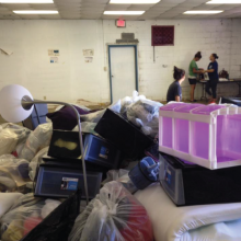 Leftover Dorm Materials for Chuck It for Charity