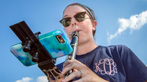 Marching chief using eflip phone extension